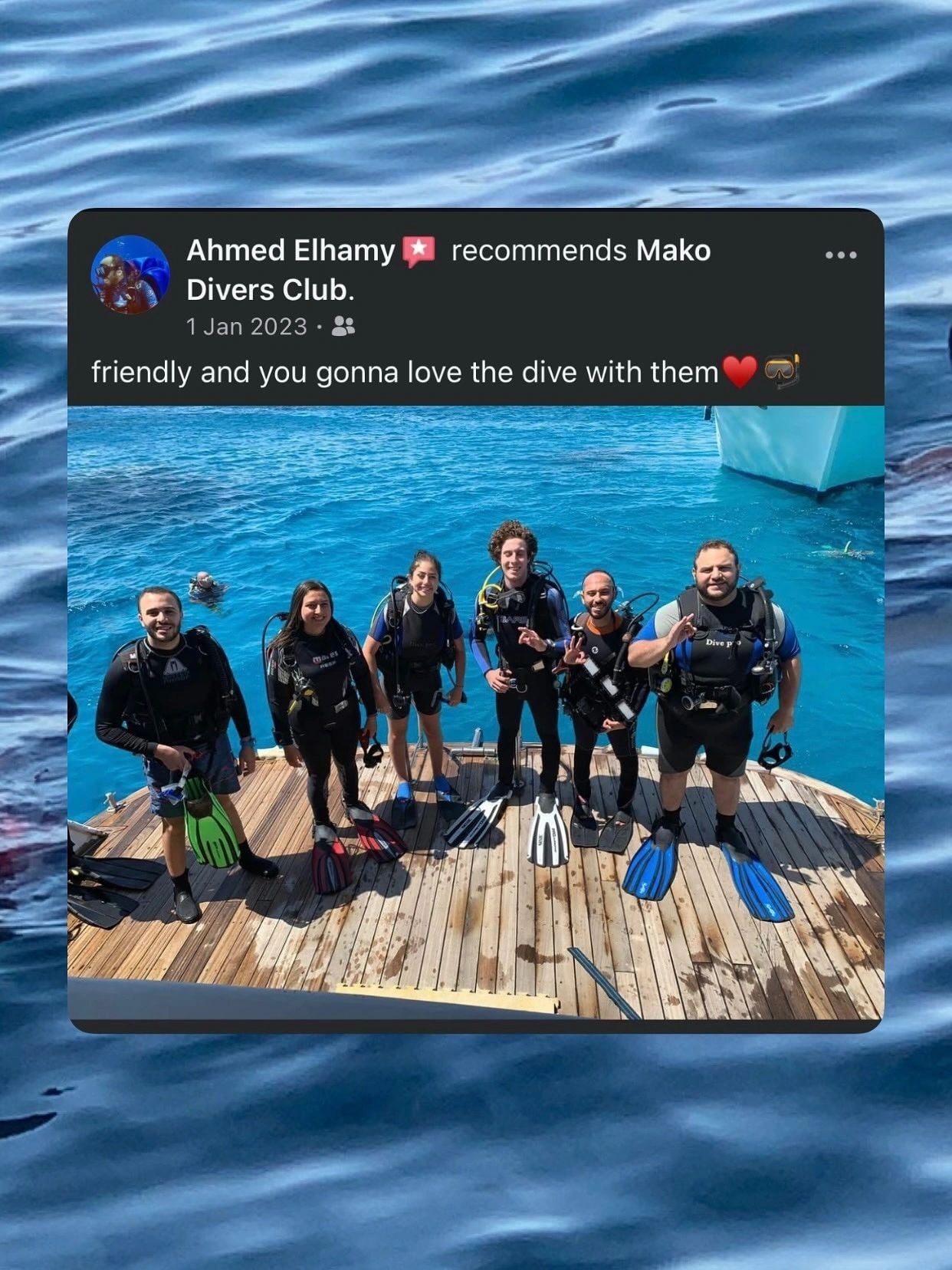 Mako Divers Club Instagram content 3