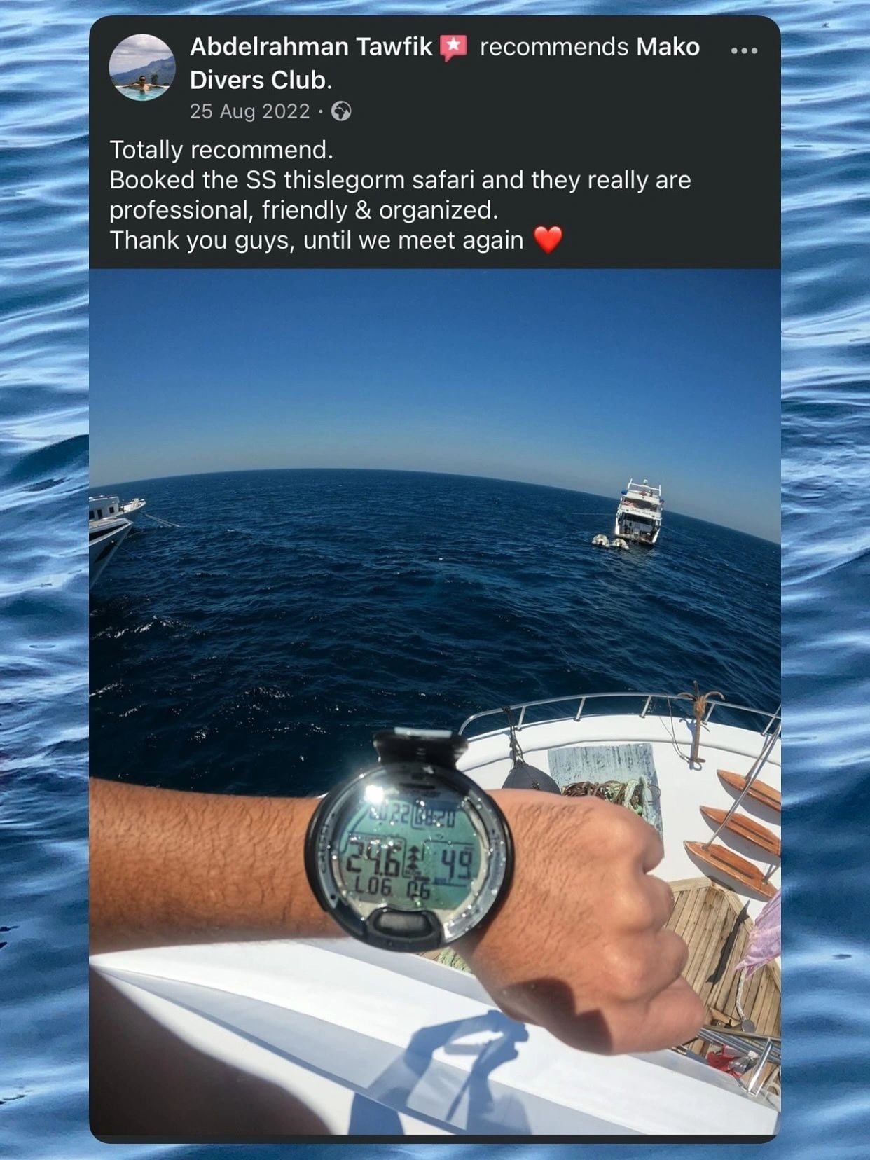 Mako Divers Club Instagram content 4