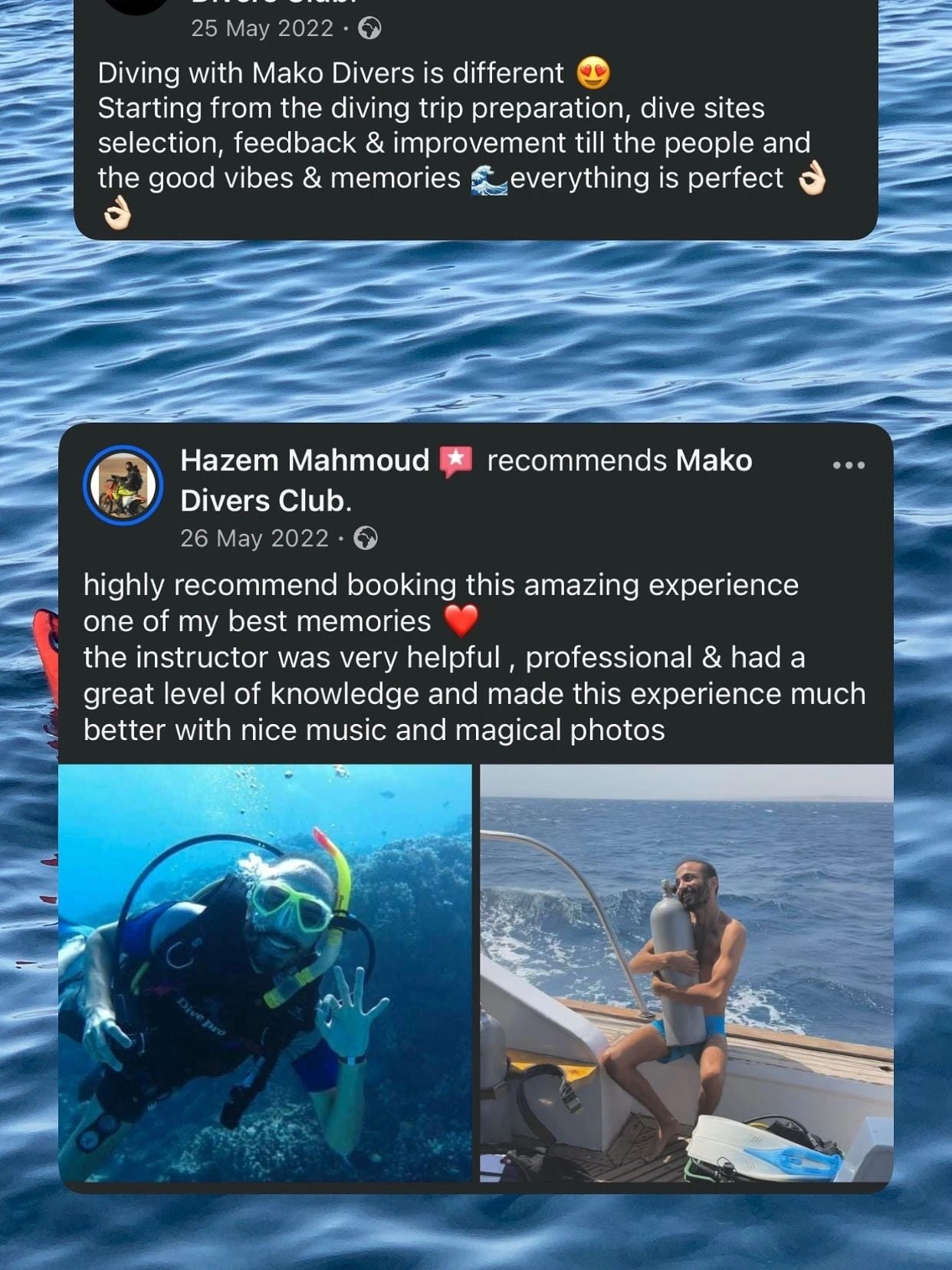 Mako Divers Club Instagram content 6