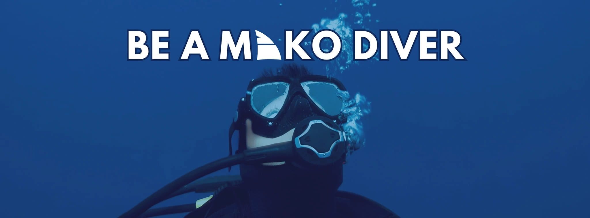 Diving instructor with student underwater